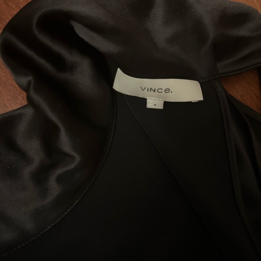 Vince Black Turtleneck Wide Leg Jumpsuit - Picture 7 of 11